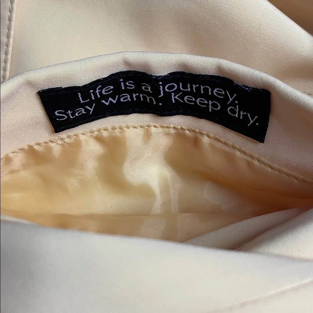 Gallery Light Yellow Hooded Utility Jacket. Size Medium - Picture 4 of 6